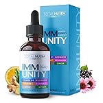 Total Immune 6-in-1 Liquid Multivitamin Supplement | 100% Daily Zinc, Vitamin D3, Vitamin C Immunity Drops Vitamin Liquid | Elderberry, Echinacea, Ginger Support for Adults & Kids | 4 oz Passion Fruit