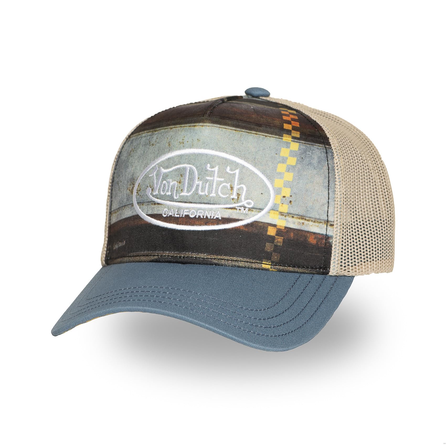 Von Dutch Men's & Women's Adjustable Snapback Cap, Blue, Size TU