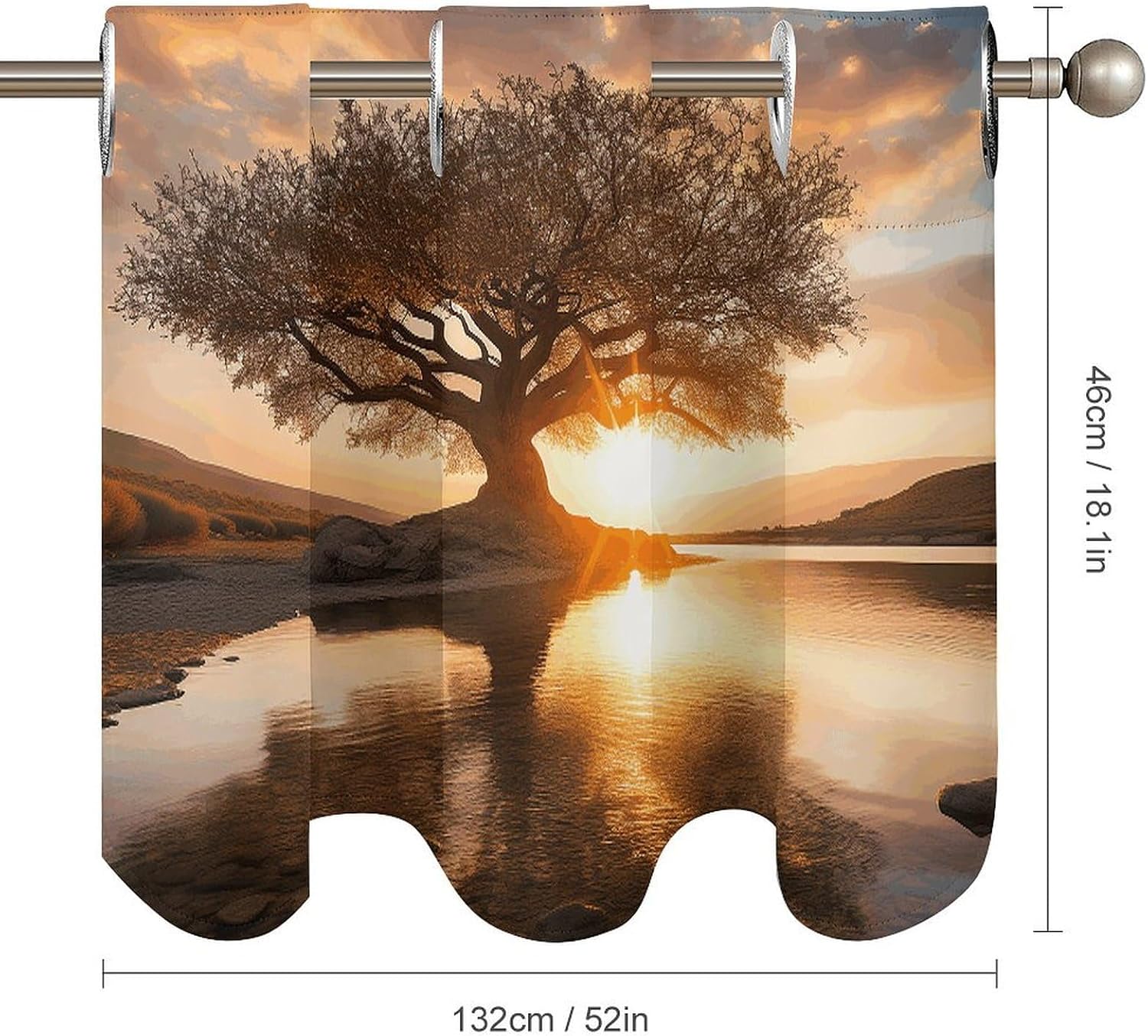 an Old Tree Short Curtain Blackout Valance