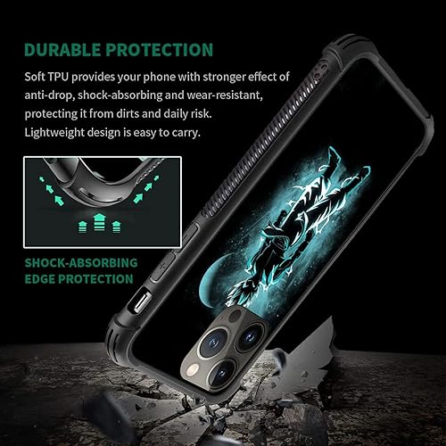 Miniatura 5 de Funda compatible con iPhone 11, diseño de personajes de gas azul para iPhone 11, diseño de patrón de anime, a prueba de golpes, antideslizante para