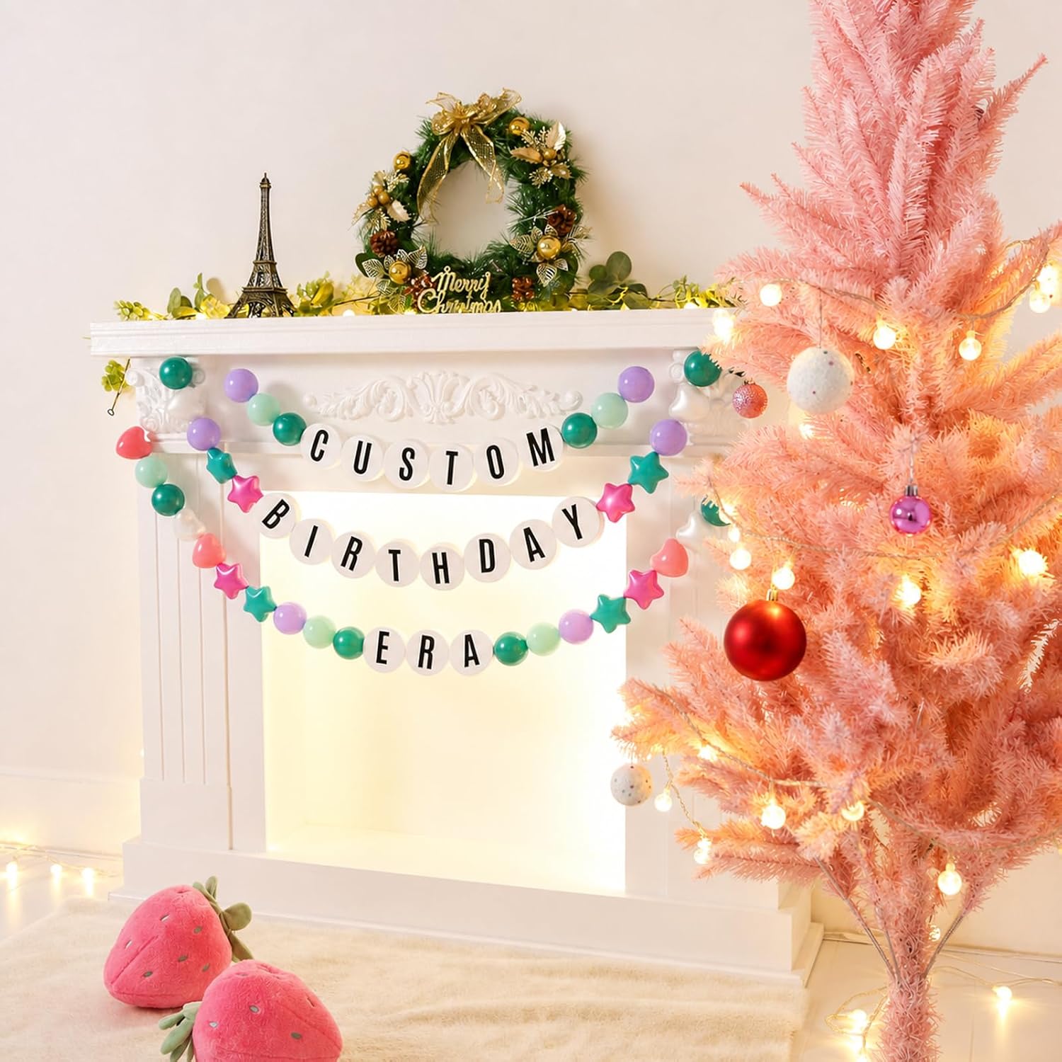 137Pcs DIY Giant Friendship Bracelet Classroom Decor Teacher Table Banner Bulletin Board Kit with Letter STARBOLO Ball for Back to School Birthday Party DIY Supplies(Metallic Purple Pink Blue) image 2