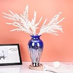 Vase en verre soufflé à la main 11.8" Vase de Boud à la bouche pour la table, vases colorés peints en verre de Murano pour - Home Entrée Centre de mariage