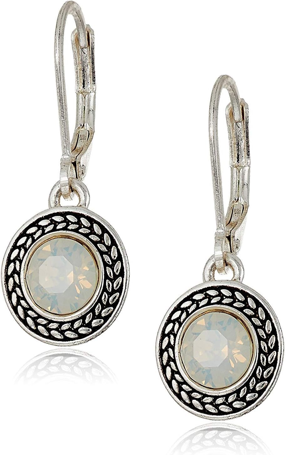 Pack of 5 Multicolor Crystal Dangle Earrings for Women and Girls Drop Dangling Leverback Earring Gift