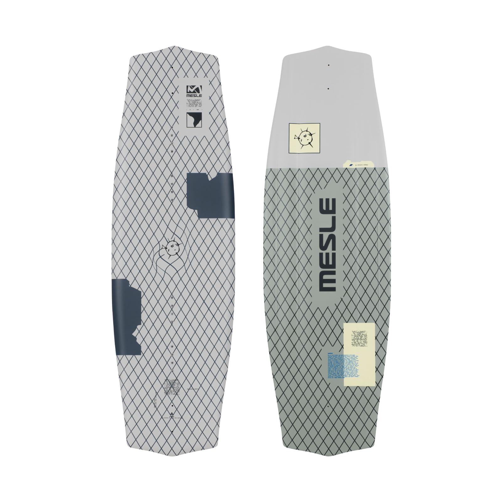MESLE Wakeboard Liberty 128 cm Junior, Kinder/Jugend Board für Anfänger und Fortgeschrittene, Körpergewicht 20 bis 50 kg, blau schwarz