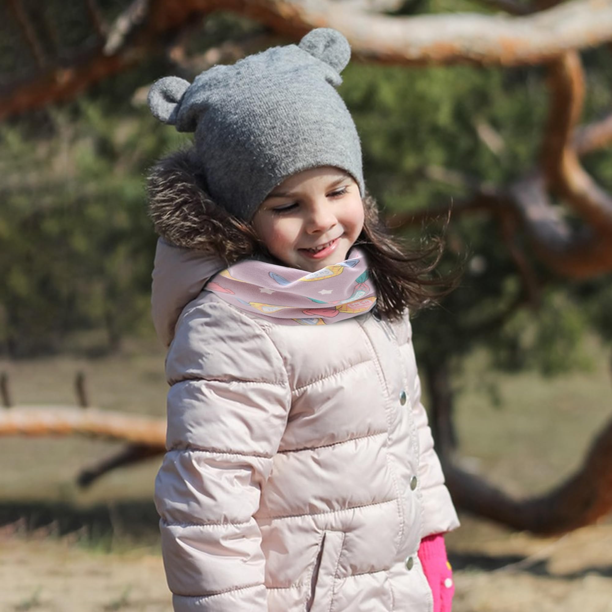 YMIFEEY Pañuelo Cuello Bebé Algodón Braga Otoño Invierno Calentador Viaje Al Aire Libre Bufandas Niños 0-8 Años
