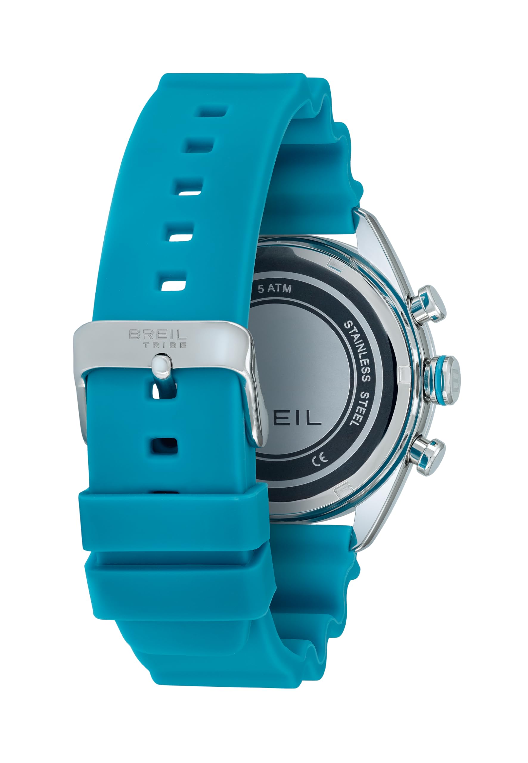 Breil Orologio Uomo, Bracciale in Silicone, Cassa 43 cm | Collezione SCORE, Movimento Quarzo Analogico, Resistente all'acqua 50 metri, Idee regalo Uomo