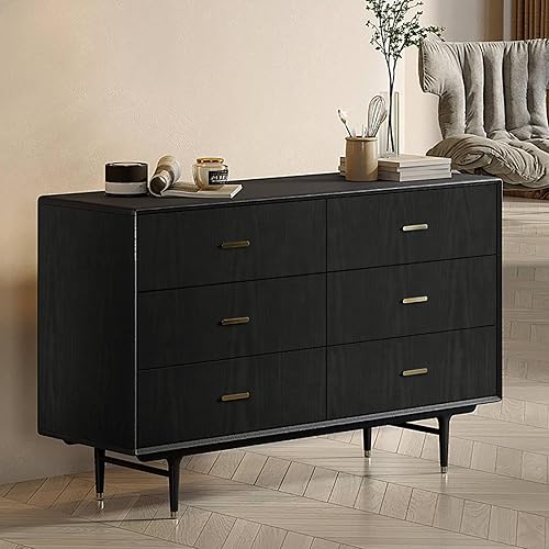 Miniatura 6 de Heroad Papel tapiz de grano de madera negro de marca de 118 x 23.6 pulgadas, papel de contacto de madera grueso, texturizado para armarios de mesa,