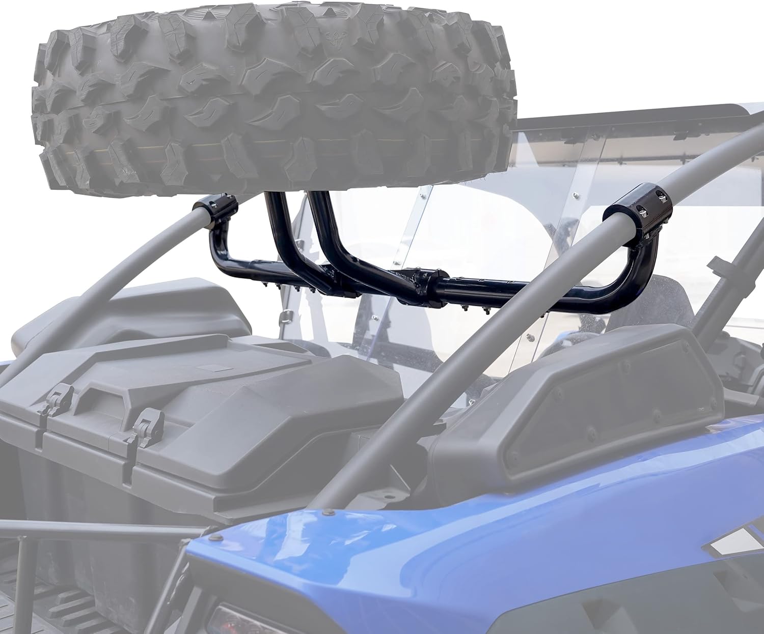 SAUTVS Spare Tire Mount Holder for 2020-2025 Kawasaki Teryx KRX 1000, Fits Up to 37" Tire, No Drilling Welding Required, Heavy Duty Carrier, Accessories