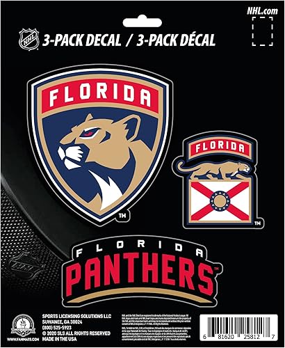 FANMATS NHL - Juego de calcomanías unisex NHL de 3 piezas