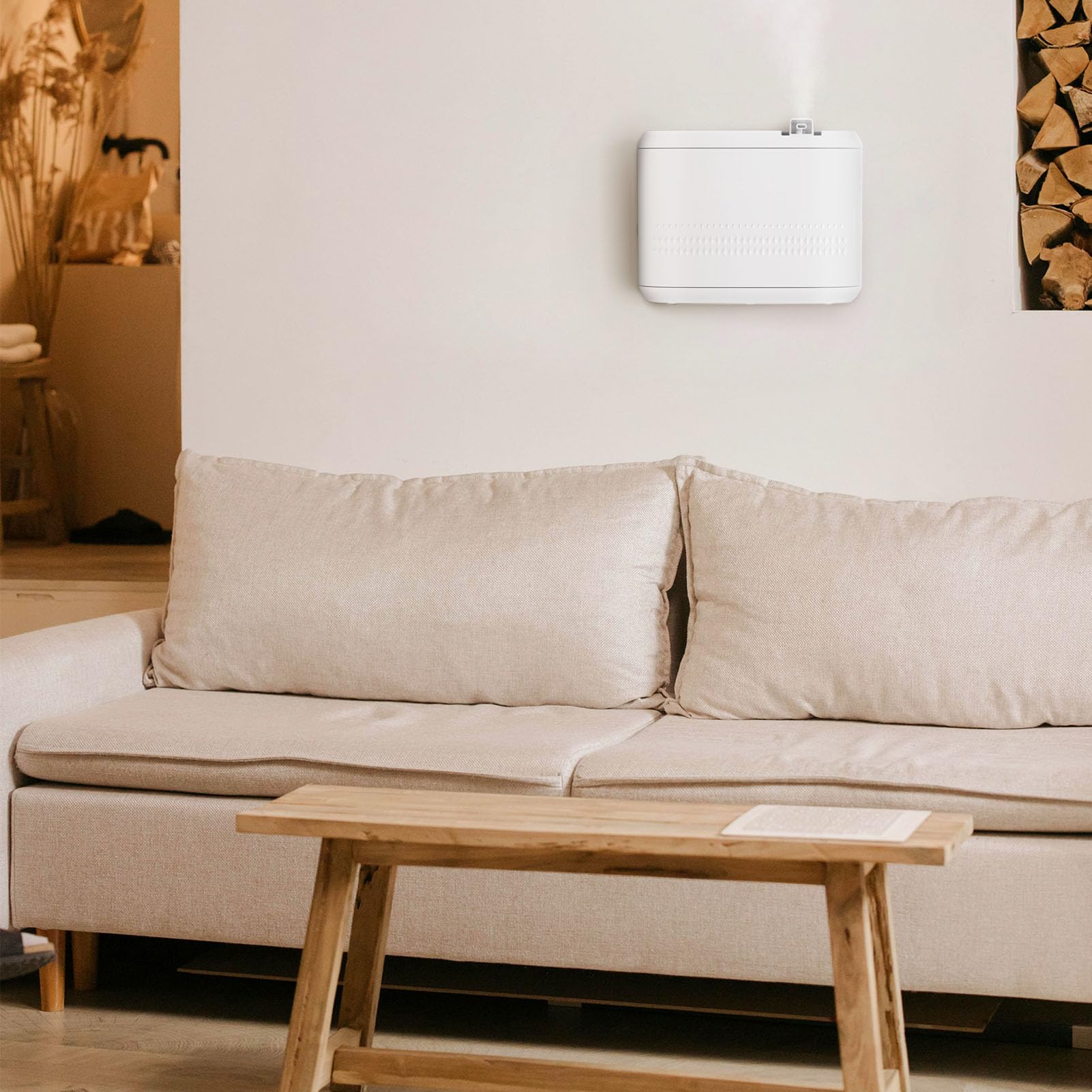 Humidificador para el Hogar, Humidificador de Aire de 850 Ml, Humidificador de Aire Frío, Configuración Inteligente Personalizable, Humidificador de Aromaterapia Compacto,
