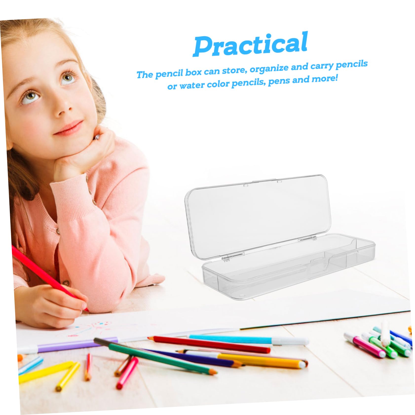 5pezzi Pencil Box Organizzatore Per Portamatite Impilabile Riutilizzabile Per e Scuola Capacità Per Insegnanti e Studenti