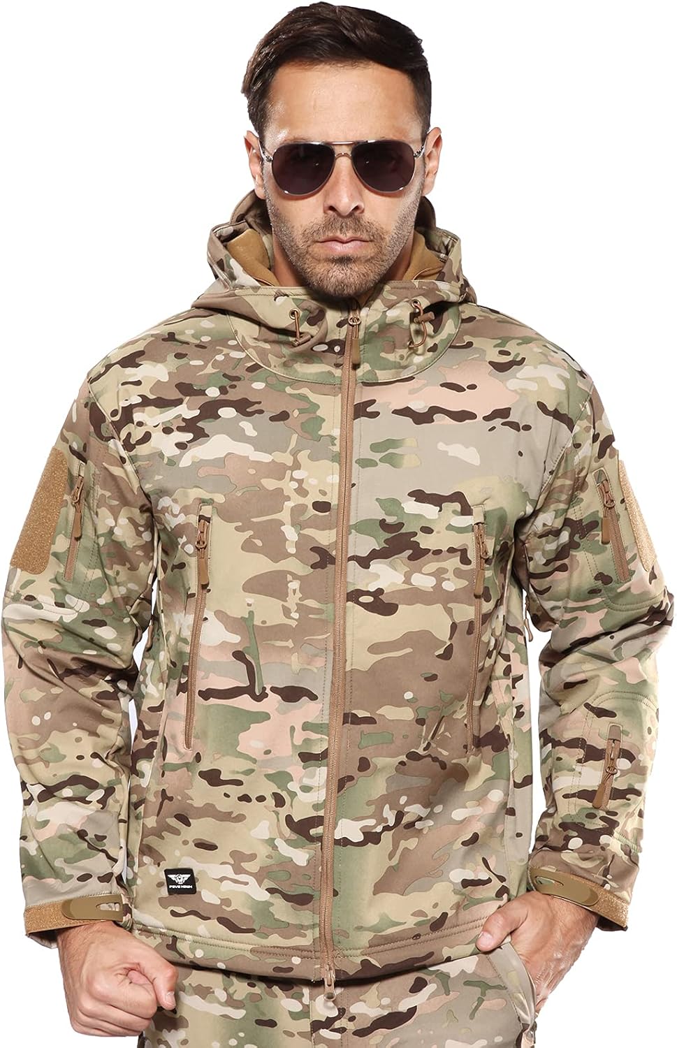 ANTARCTICA Men's Outdoor Waterproof Soft Shell Hooded Military Tactical Jacket
