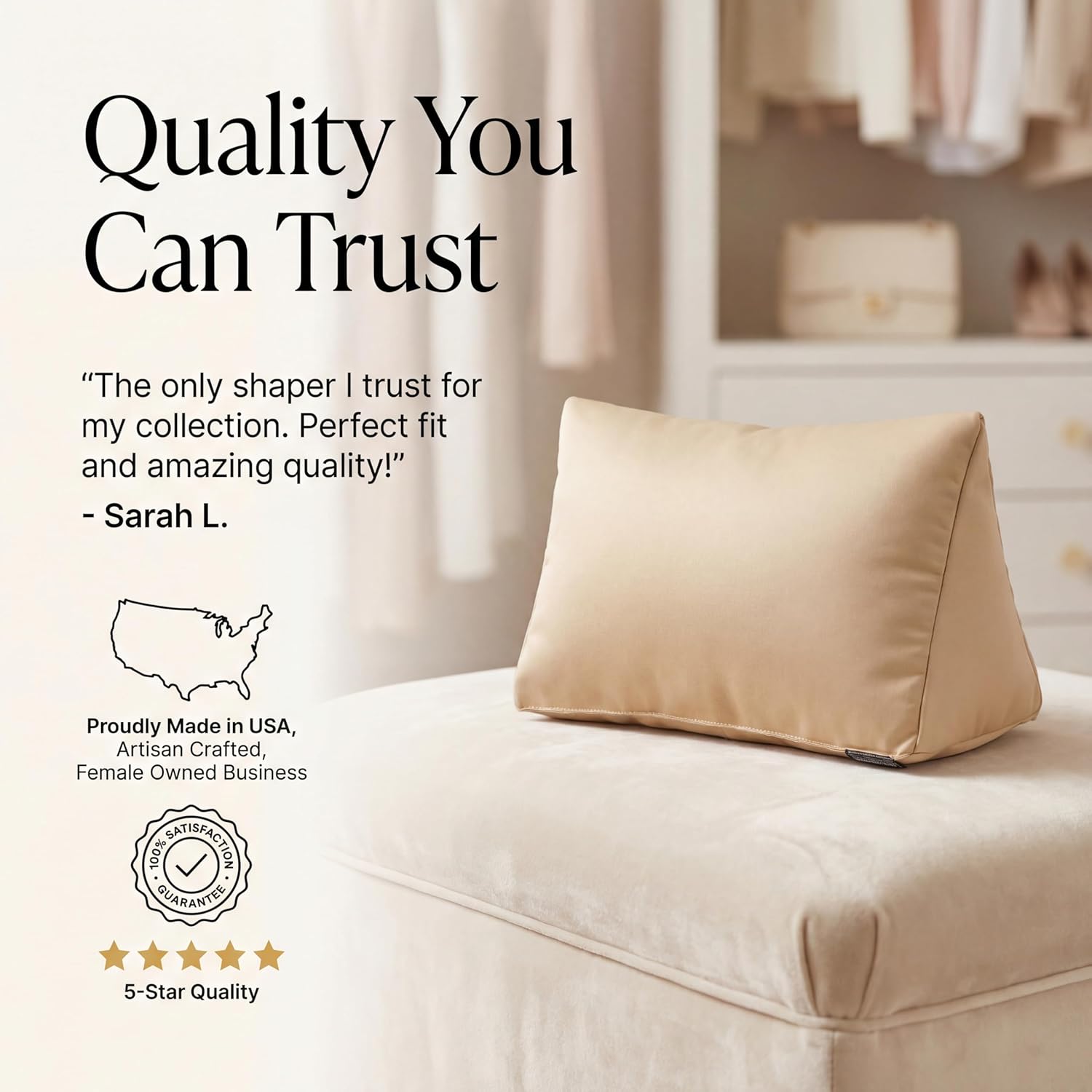 Purse Inserts for Handbags - Triangle Bag Insert Pillows to Prevent Creasing & Maintain Shape - Image 2