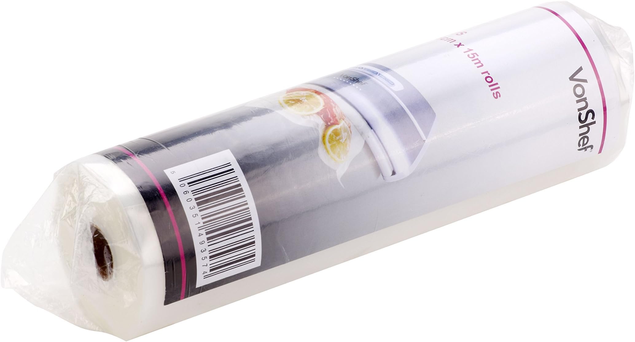 VonShef Universal Vacuum Food Saver Commercial Grade Sealer Bags Roll 11 Inch x 50 Feet