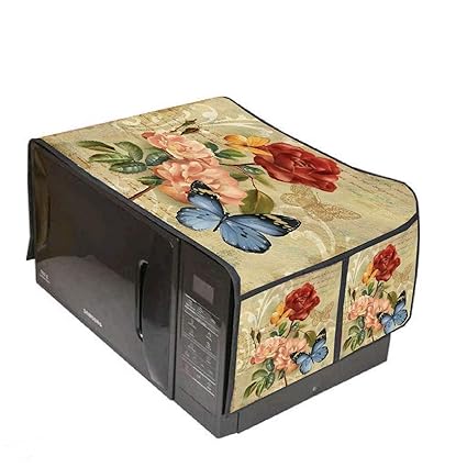 SHAKUMBHARI FAB 20 Litre Microwave Oven Full Closure Cover (size 18 * 14 * 11.5) Design-7