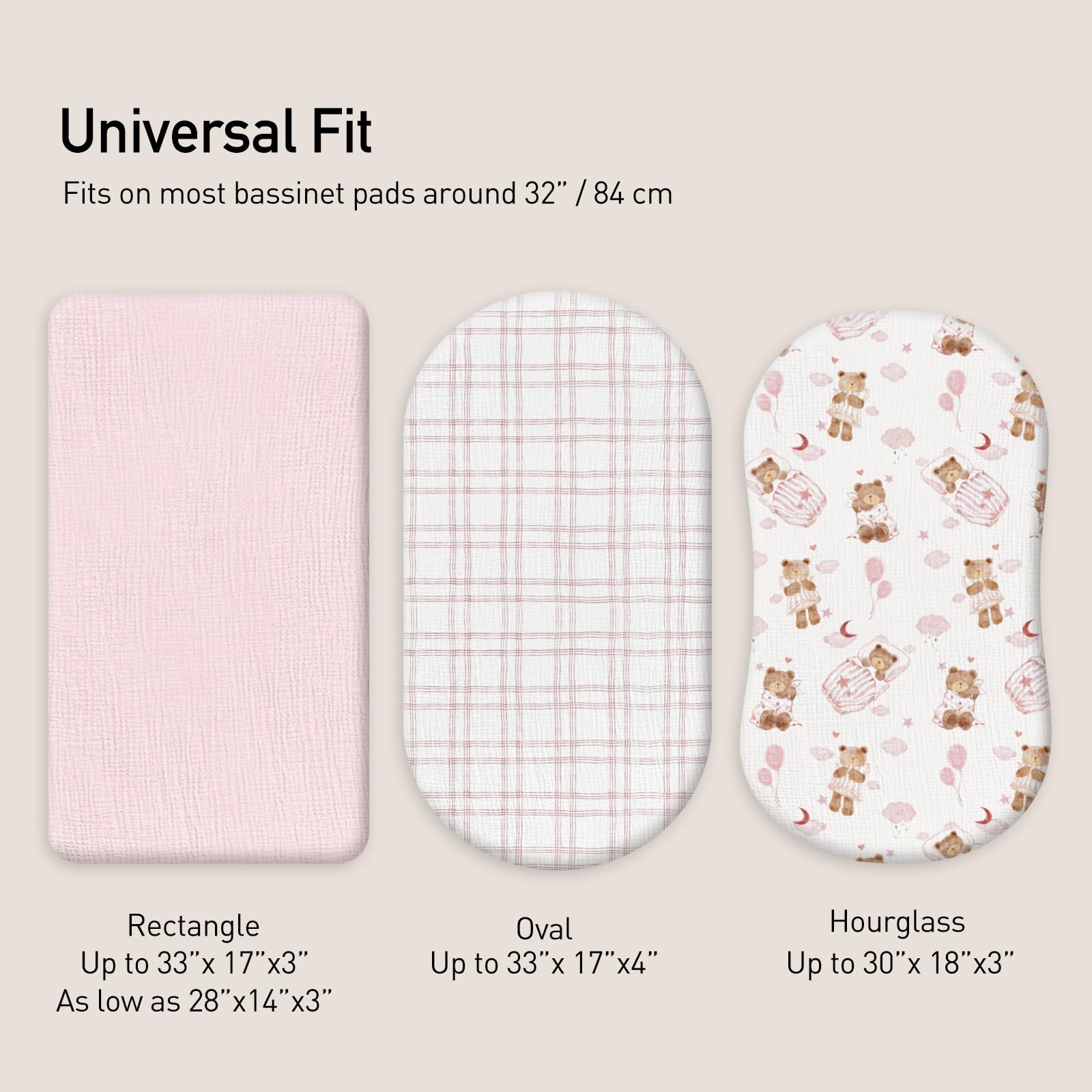 Baby Mattress Cover, Fitted Sheet, Pack of 3 - Image 2