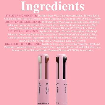 Lash Therapy Australia 4-In-1 | Makeup Pen, Lip Liner, Eyeliner, Brow Pencil & Highlighter | Compact, Travel Friendly Makeup Pen for Lips, Eyes, Brows & Face