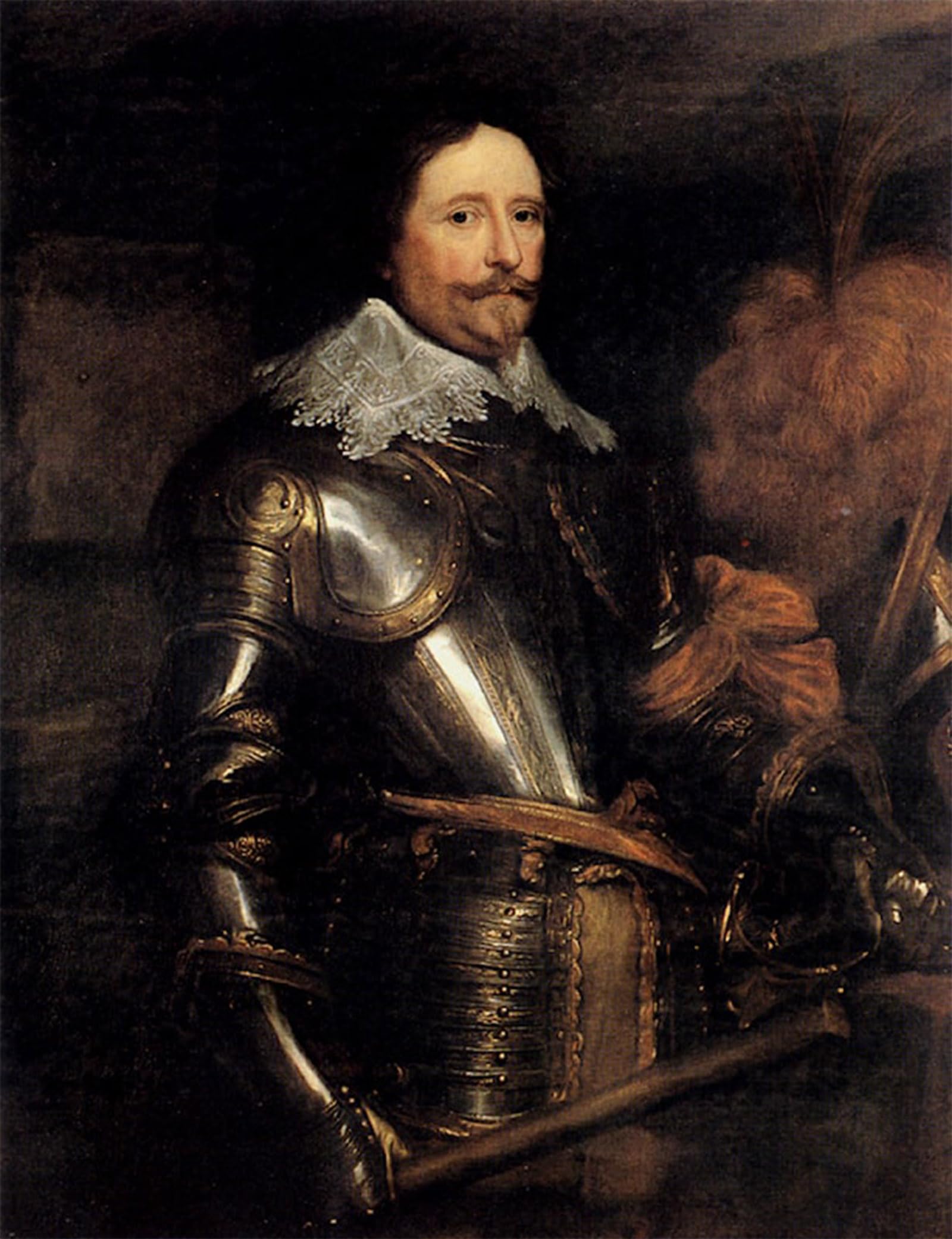 SERENDIPITP Vintage Picture Print on Canvas Wall Art Poster Portrait of Frederik Hendrik Sir Antony van Dyck Artwork Print Poster for Wall Decor 60x90cm