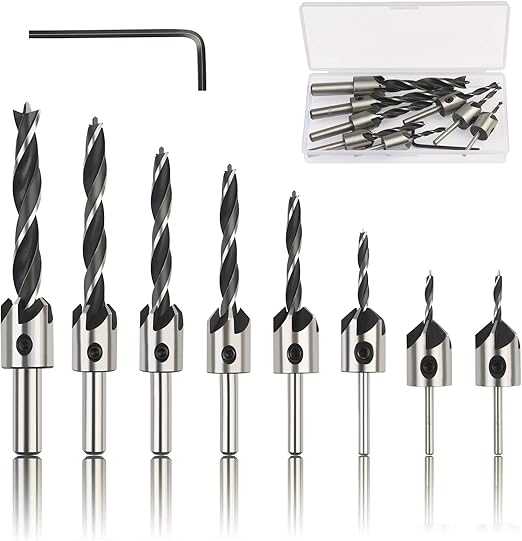 Amazon 木工用ドリル Kakoo 10pcsセット 8本ドリル 3mm2本 4mm 5mm 6mm 7mm 8mm 10mmそれぞれ1本 鋭角ビット 竹 木 硬質ゴムなどの穴開け 六角棒レンチ 収納ボックス付属 丸軸 木工錐 座掘錐 皿錐 ドリル 木工用ドリルビットセット Amazon 木工用ドリル Kakoo 10pcsセット 8本ドリル 3mm2本 4mm 5mm 6mm 7mm 8mm 10mmそれぞれ1本 鋭角ビット 竹 木 硬質ゴムなどの穴開け 六角棒レンチ 収納ボックス付属 丸軸 木工錐 座掘錐 皿錐 ドリル 木工用ドリルビットセット