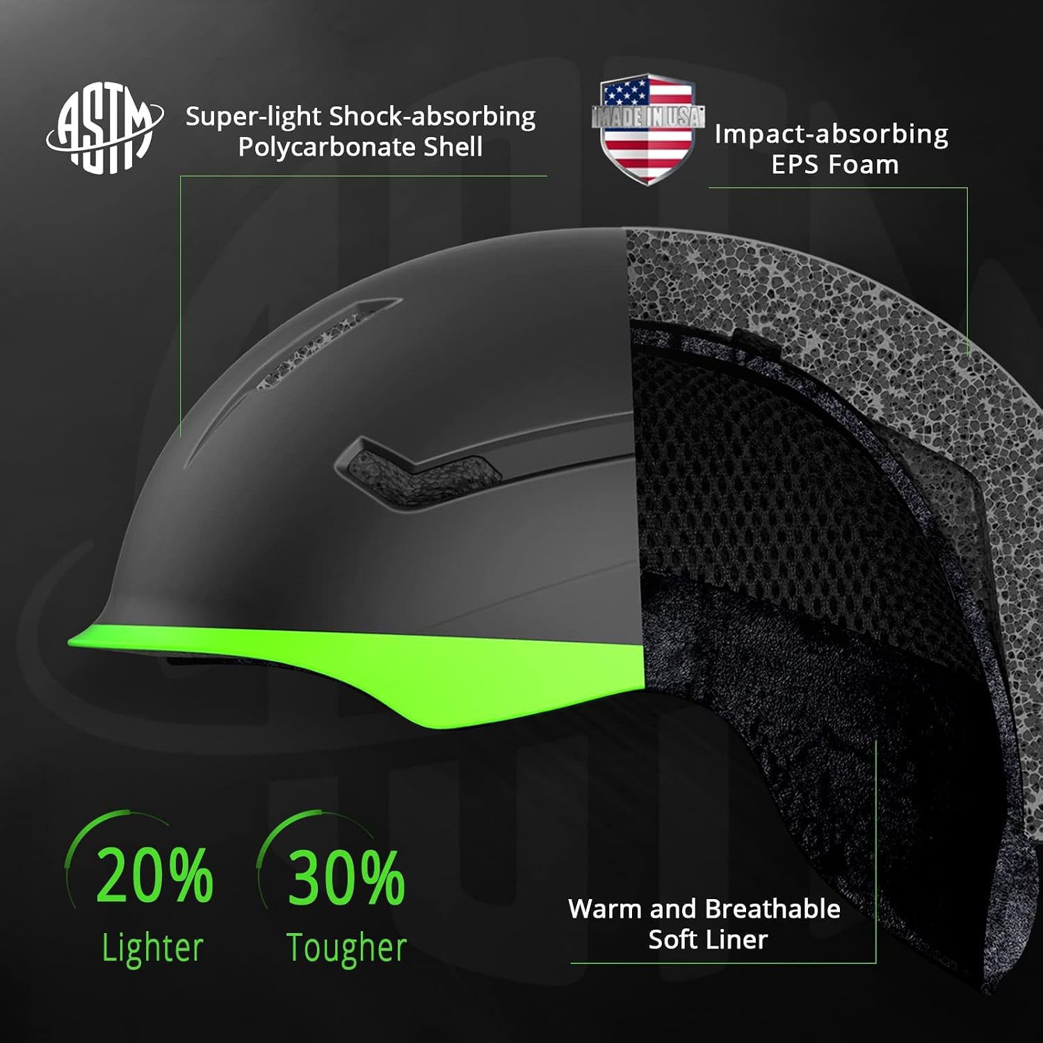 Extremus Snow Bound Ski Helmet - Impact Resistance Ventilation Snowboard Helmets with Removable Fleece Liners, Safety-Certified Snow Helmet for Adults
