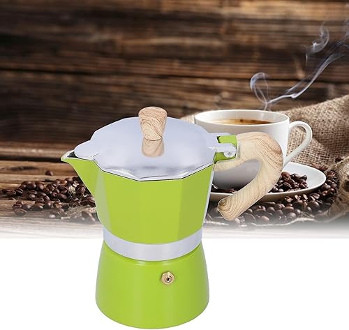 Miniatura 7 de Cafetera Moka Pot 4 tazas Moka Pot Estufa Cafetera Espresso Maker Moka Pot Cafetera Cubana para Cappuccino Latte Moka Cafetera