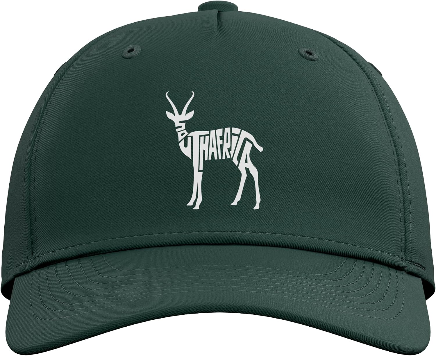South Africa Springbok Word Art - Funny African Animal Adjustable Baseball Hat image 2