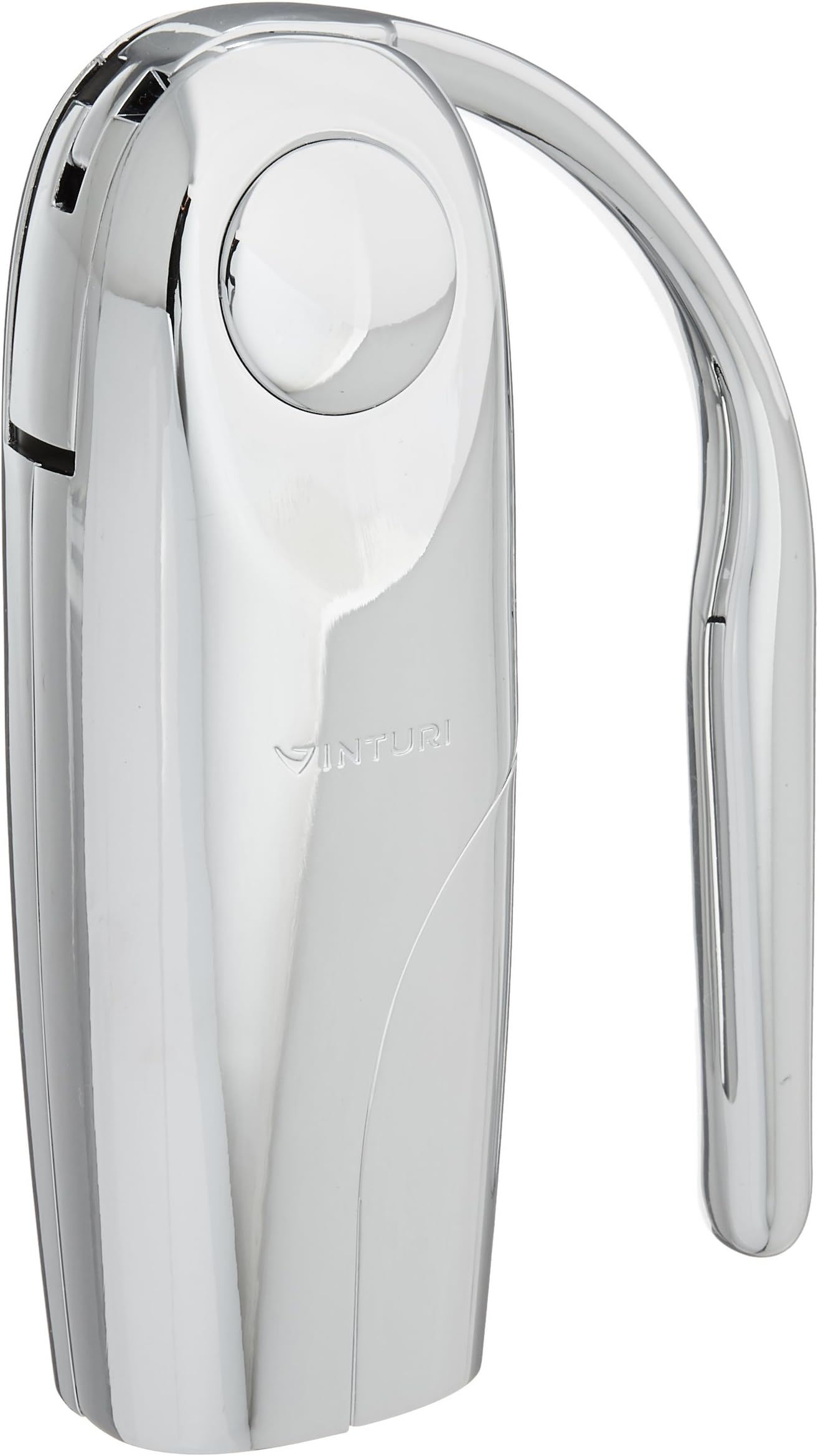 Vinturi Wine Opener Heavy-duty Vertical Lever Corkscrew with Built-in Foil Cutter Heavy Duty Die-Cast Construction in Compact Size Works on Natural and Synthetic Corks, Silver