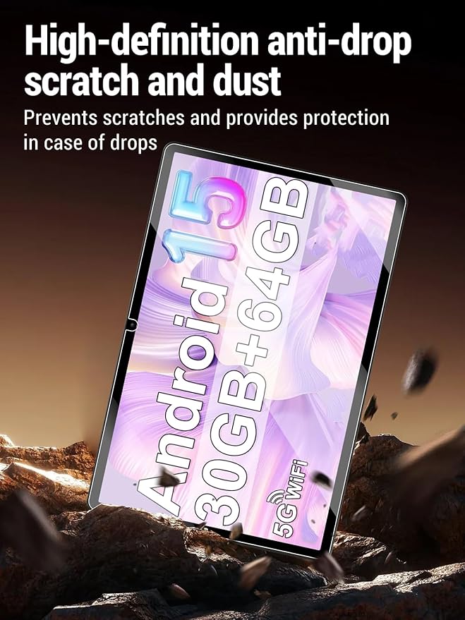 Protector de Pantalla para fezawio F11 10 pulgadas, Vidrio Templado 9H, 2 Unidades miniatura 4