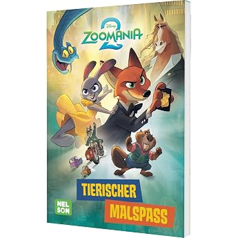 Disney Kreative Besch ftigung Zoomania 2 Tierischer Malspa  Mehr als 60 Ausmalbilder aus dem neuen Disney-Hit ab 3 Jahren