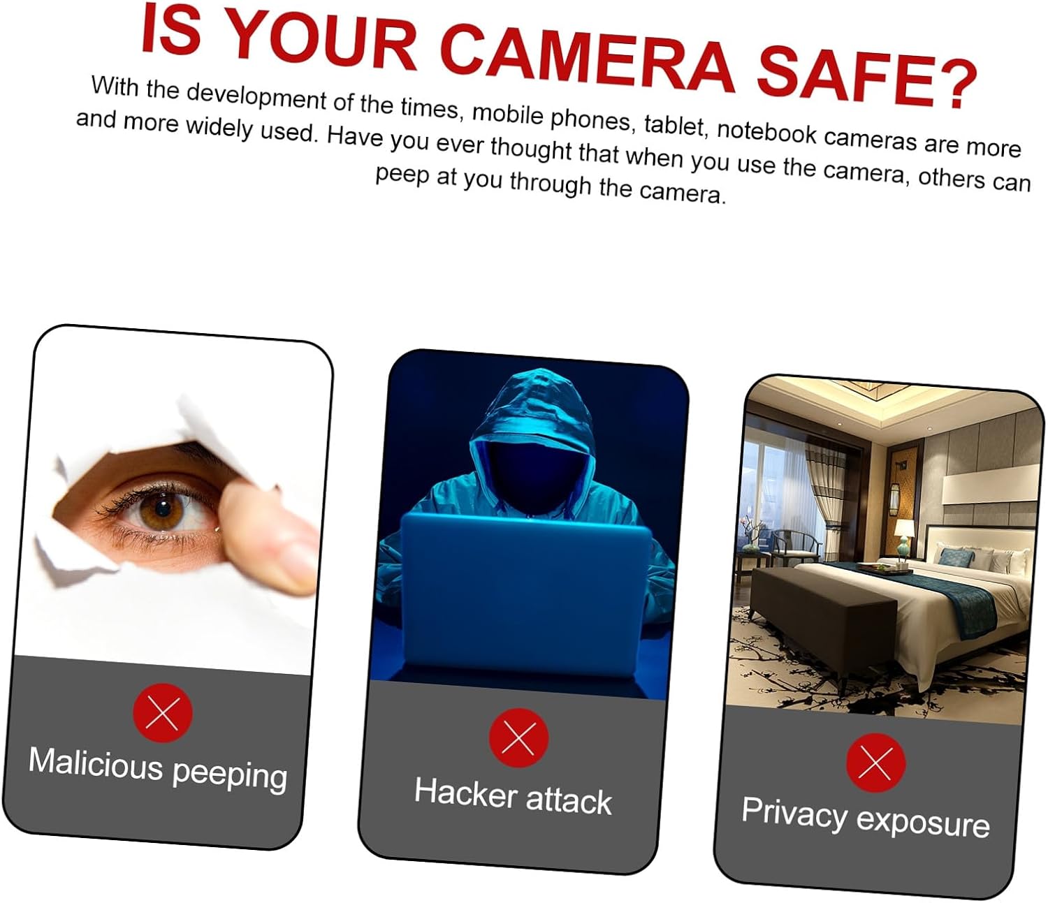 5pcs Webcam Cover Camera Easy to Install Detach Compact for Phones Laptops Privacy for Everyday Use image 3