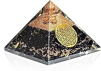 Vista 1 de Black Tourmaline Orgone Pyramid for Positive Energy Generator & Healing- meditation orgonite pyramids/Root chakra