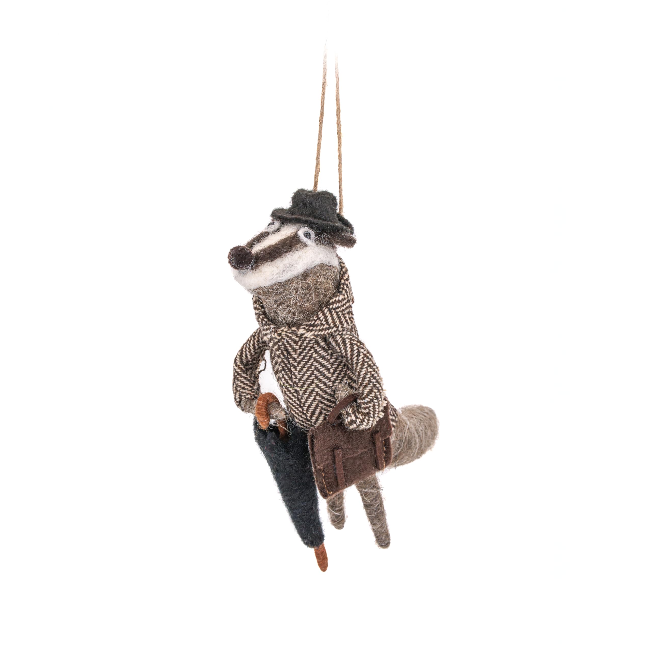Bowler Badger Felt Decoration (General merchandise)