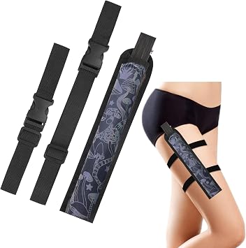 Rave Fan Holster Hand Fan Holder Folding Fan Sleeves with Stretchy Straps Men Women Rave Fan Accessories Reflective Fan Holster for Music Circuit Parties and Raves Dark