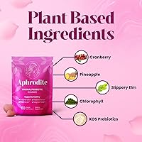 Vista 7 de APHRODITE Women’s Probiotic Gummies Vegan & Gluten-Free with Cranberry, Pineapple, Slippery Elm, Chlorophyll & XOS Prebiotics 60 Gummies