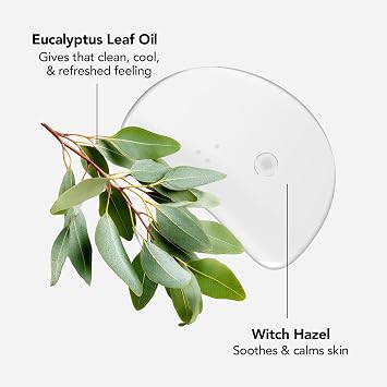 CALA for Men Cooling Face & Body Wipes, Eucalyptus Leaf Oil + Witch Hazel, Unscented Pre-Moistened Cleansing Tissues for Sweat & Grime, Soft Woven Cloth, 60 Sheets