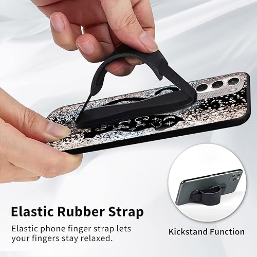 Miniatura 5 de Funda para Motorola Moto G Stylus 2022 4G con soporte para el dedo para teléfono, correa elástica para la mano, funda con soporte de agarre suave de