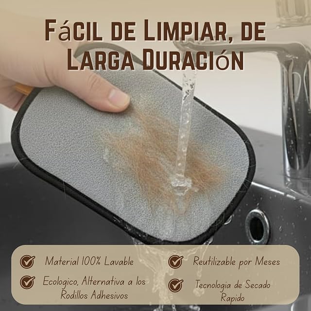 Foto 4 de 7 de Kibbu. 2 Piezas Guante Quitapelos Electrostático De Doble Cara Para Perros Y Gatos Guantes Quitapelos…
