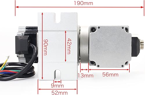 Miniatura 8 de CNCTOPBAOS Rotación 5th Axis Rotary Table,CNC 4th Axis A Axis B C AXIS Cabezal Divisor, Motor paso a paso Nema23 impermeable, sin contragolpe
