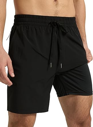 Arcweg Mens Swim Trunks 7 inch Quick Dry Bathing Suits Casual Swimwear for Men with Mesh Liner & Zipper Pocket