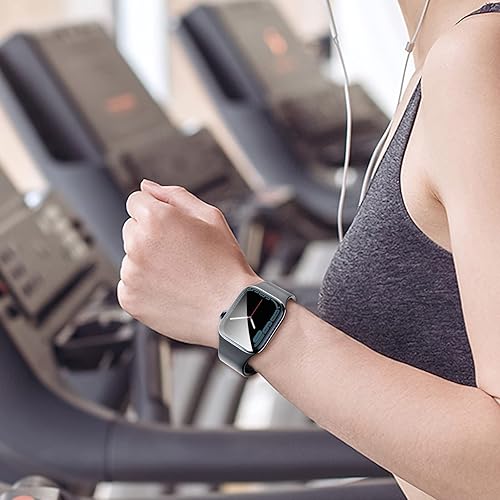 Miniatura 112 de LK Paquete de 8 protectores de pantalla para Apple Watch de 1.732 pulgadas Series 6/5 SE2 [película suave mejorada] [autorreparación] película