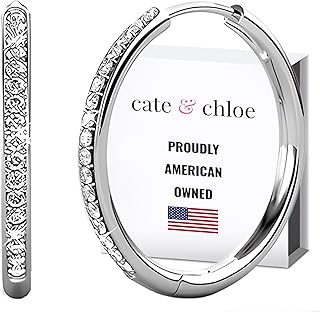 Cate & Chloe Bianca 18K Gold-Plated Hoop Earrings