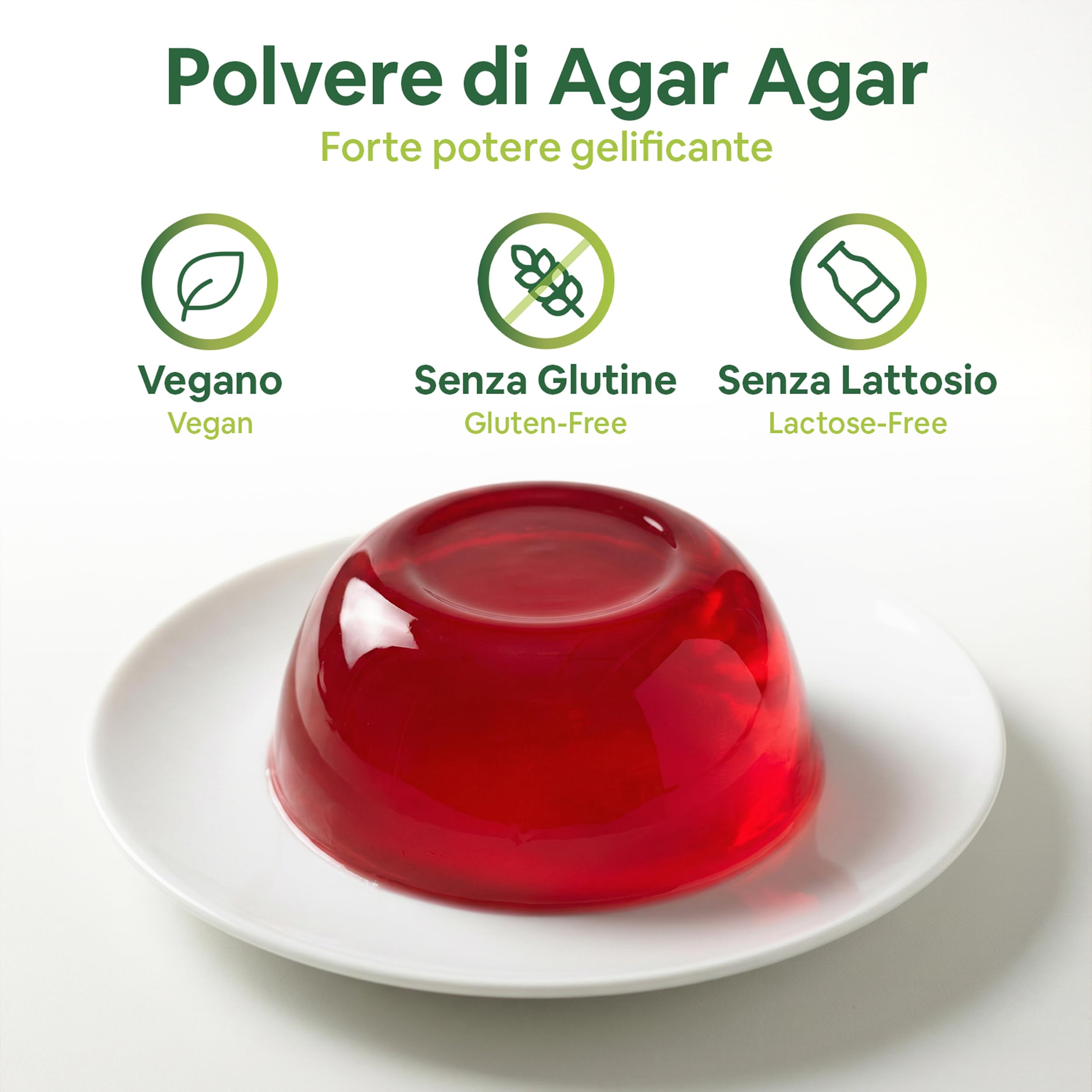 Food Bites Agar Agar Polvere Alimentare 1 Kg per Cucinare - Addensante Alimentare per Dolci, Cucina Molecolare & Mixology - Gelatina Naturale in Polvere 100% di Purezza - eBook OMAGGIO con 20 Ricette