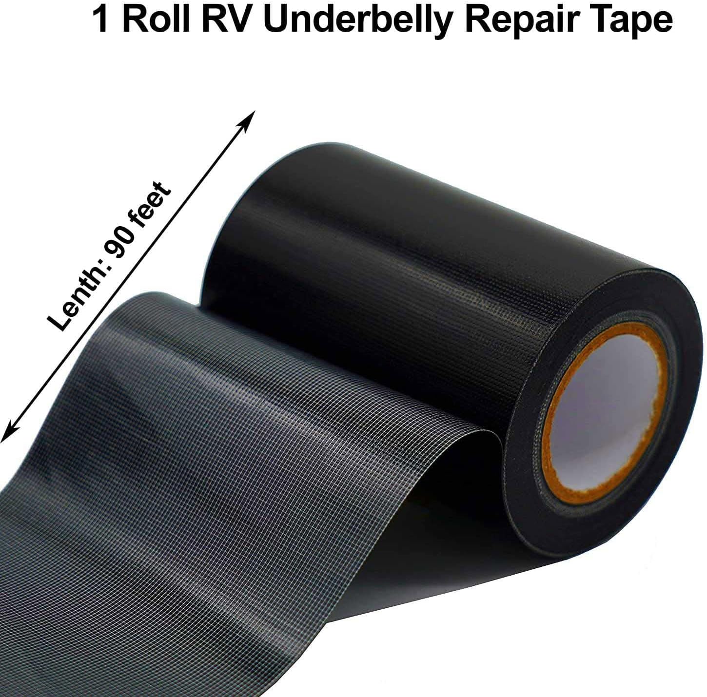 RV Underbelly Tape Camper Travel Trailer Mobile Home Belly Repair Tape Strong Adhesive Waterproof Tape for RV Material, Awnings Repair, Tear Repair (8" x100ft)