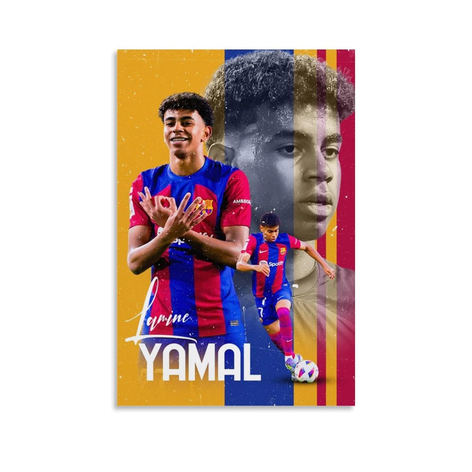 Poster Calcio 3 Pezzi - Stella Del Football - 60x40 Cm - Decorazione Murale Moderna