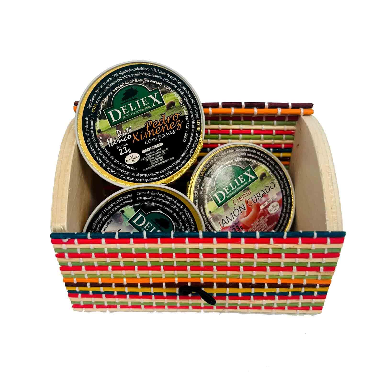 Cofre de colores con 3 patés (Pack 24 ud)