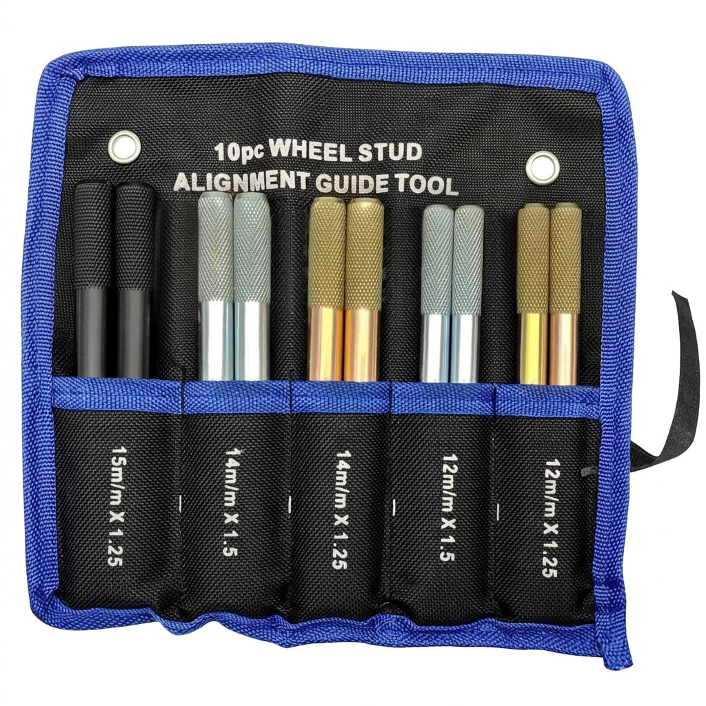 Wheel Alignment Pin Tool Set 10 Piece Auto Wheel Mounting Guide