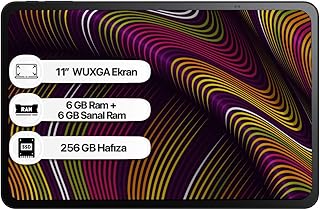 TCL TAB 11 GEN2, 11 inç WUXGA Ekran, 6GB RAM + 6GB Sanal RAM, 256GB Hafıza, Tablet Bilgisayar