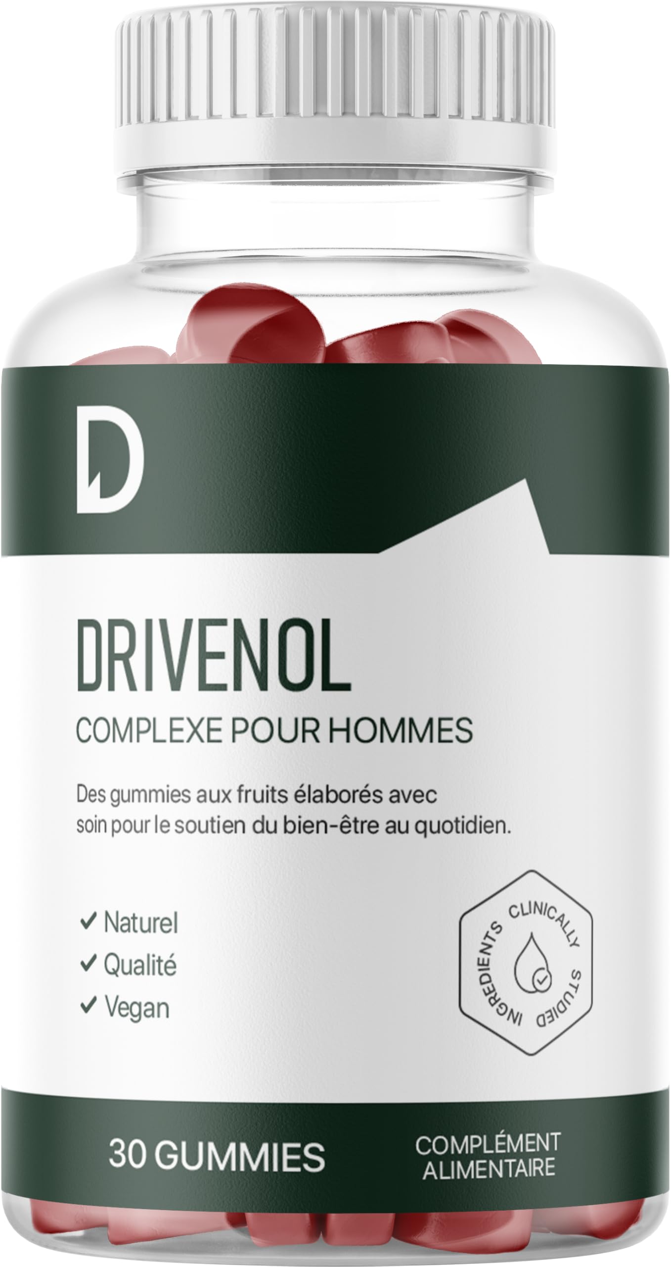 Complexe Pour Hommes – 30 Gummies Vegans – Complément Alimentaire Premium de Haute Qualité pour le Quotidien – Formule Développée Avec Soin pour Les Hommes – Cure de 1 Mois