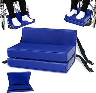 Adjustable Wheelchair Footrest High Density Foam Wheelchair Leg Rest Waterproof PU Leather Wheelchair Foot