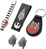 Vista 2 de Star Wars Juego de llavero Rebel, clip de corbata, clip para dinero y gemelos, Metal, N A